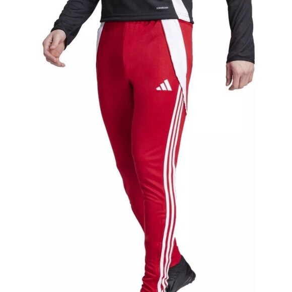 Size XL adidas Tiro 24 Men’s Soccer Track Jogger Pants IV7264 Red/White NEW - Picture 1 of 4